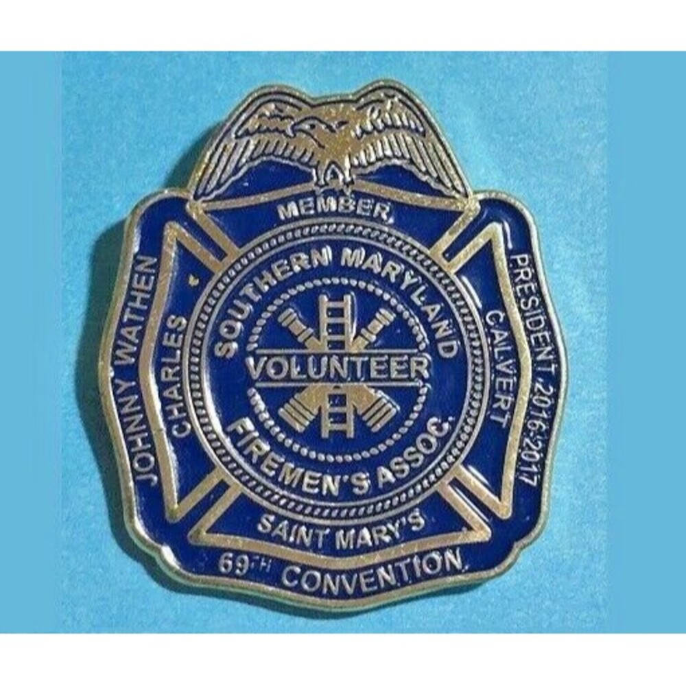 Southern Maryland, Fireman's Assoc.69th Convention, Volunteer,Fire,EMT Pin